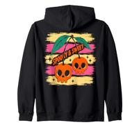 Spooky And Sweet Cherries Halloween Skull Cherry Felpa con Cappuccio