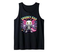Spooky Axolotl Halloween Vibes Carino Raccapricciante AXO Costume Canotta