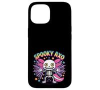 Spooky Axolotl Halloween Vibes Carino Raccapricciante Axo Costume Custodia per iPhone 15