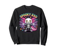 Spooky Axolotl Halloween Vibes Carino Raccapricciante AXO Costume Felpa