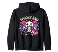 Spooky Axolotl Halloween Vibes Carino Raccapricciante AXO Costume Felpa con Cappuccio