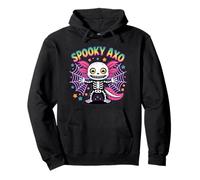 Spooky Axolotl Halloween Vibes Carino Raccapricciante AXO Costume Felpa con Cappuccio