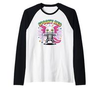 Spooky Axolotl Halloween Vibes Carino Raccapricciante AXO Costume Maglia con Maniche Raglan