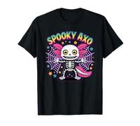 Spooky Axolotl Halloween Vibes Carino Raccapricciante AXO Costume Maglietta