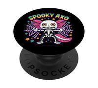 Spooky Axolotl Halloween Vibes Carino Raccapricciante Axo Costume PopSockets PopGrip Adesivo