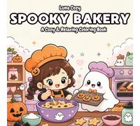 Spooky Bakery Coloring Book for Kids: A Bold and Easy Halloween Coloring Book for Kids Ages 4-8 with Ghost Cupcakes, Bat Cookies and Friendly Bakers