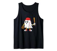Spooky Baseball Ghost Halloween Costume Baseball Player Canotta