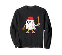 Spooky Baseball Ghost Halloween Costume Baseball Player Felpa