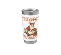 Spooky Biscuits Bakery Funny Corgi Halloween Cottura Bicchiere termico in acciaio inox doppia parete