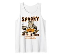 Spooky Biscuits Club Funny Cat Halloween Cottura Canotta