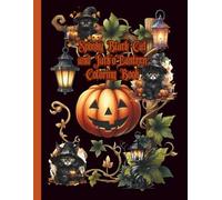 Spooky Black Cat and Jack’o’Lantern Coloring Book