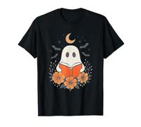 Spooky Books Ghost Cute Book Lovers Halloween, Pagine galleggianti Maglietta