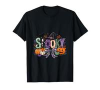Spooky Bow Shirt Halloween Strega Cappello Zucca Coquette Carino Maglietta
