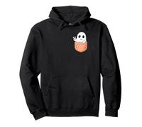 Spooky Carino Fantasma Pace Segno in My Pocket Halloween Felpa con Cappuccio