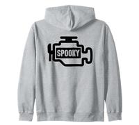 Spooky Check Engine Light Funny Car Felpa con Cappuccio