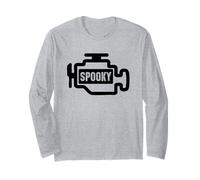 Spooky Check Engine Light Funny Car Maglia a Manica
