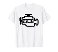 Spooky Check Engine Light Funny Car Maglietta