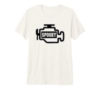 Spooky Check Engine Light Funny Car Maglietta Premium