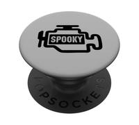 Spooky Check Engine Light Funny Car PopSockets PopGrip Adesivo