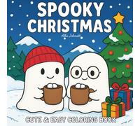 Spooky Christmas: Cute & Easy Coloring Book