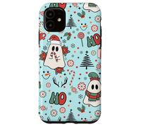 Spooky Christmas Ghost Ho Ho Merry Cute Holiday Custodia per iPhone 11