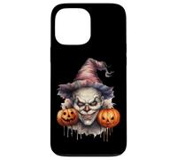 Spooky Clown With Pumpkins For Halloween Custodia per iPhone 13 Pro Max