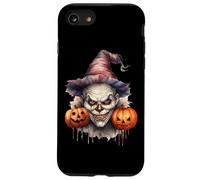 Spooky Clown With Pumpkins For Halloween Custodia per iPhone SE (2020) / 7/8