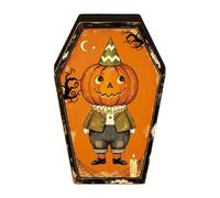 Spooky Coffin Decor Vintage Coffin Sign Halloween Table Centerpiece