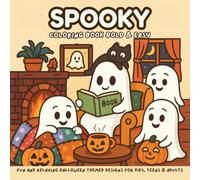 Spooky Coloring Book Bold and Easy: Bold outlines and Cute designs , Perfect for stress-free coloring, Cozy Halloween fun, and family activities