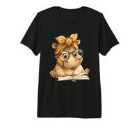 Spooky Coniglio Viso Gotico Horror Grafica Occhi Ampio Sorriso Maglietta Premium
