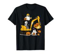 Spooky Construction Trucks Toddler Halloween Costume Maglietta