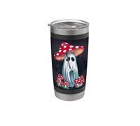 Spooky Cottagecore Ghost - Halloween Mushroom Delight Bicchiere termico in acciaio inox doppia parete