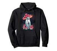 Spooky Cottagecore Ghost - Halloween Mushroom Delight Felpa con Cappuccio