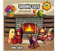 Spooky Cozy Monsters Coloring Book: with Witches, Ghosts, Skeletons, and Cute Creepy Creatures: Fun and Relaxing Pages for Kids, Teens, and Adults to Relieve Stress and Enjoy Creativity