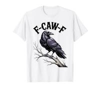 Spooky Crow Bird Creepy Night Gothic Halloween Scene Maglietta