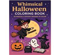 Spooky & Cute: A Whimsical Halloween Coloring Book: Whimsical Halloween Fun with Friendly Pumpkins, Spooky-Cute Characters, and Easy-to-Color Pages for All Ages