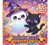 Spooky Cute Adventures: Coloring Book: Adorable Halloween Coloring Pages with Ghosts, Kittens, Pumpkins, and Candy Fun