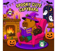 Spooky Cute Capybara Colouring Book for Adults, Teens and Kids.: Relaxing Kawaii Creatures & Cozy Scenes to Colour for Fun.
