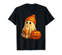 Spooky Cute: Cosy Ghost & Pumpkin Maglietta