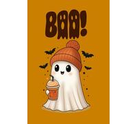 Spooky Cute Ghost Notebook - 6x9 Inch | 100 Blank Pages with Cute Halloween Design: Spooky Season Fun Gift Idea for Kids, Teens, and Adults