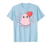 Spooky Cute Ghost Valentine Kawaii Cuore Amore Estetico Maglietta