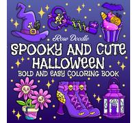 Spooky & Cute Halloween: Bold and Easy Coloring Book perfect for all ages, with a delightful blend of spooky and adorable designs for a fun and relaxing escape