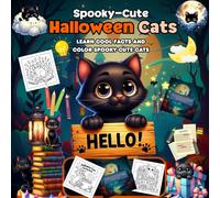 Spooky-Cute Halloween Cats: Learn Cool Facts and Color Spooky-Cute Cats