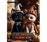 Spooky Cute Halloween Coloring Book for Adults: 40 Relaxing Illustrations Featuring Witches, Ghosts, Black Cats and Pumpkins - Cozy Autumn Art, Large Print, Single-Sided Pages with Blank Backs