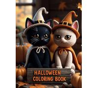 Spooky Cute Halloween Coloring Book for Adults: 40 Relaxing Illustrations Featuring Witches, Ghosts, Black Cats and Pumpkins - Cozy Autumn Art, Large Print, Single-Sided Pages with Blank Backs