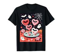 Spooky-Cute Halloween Illustrazione di Lecca-Lecca Cuore Maglietta