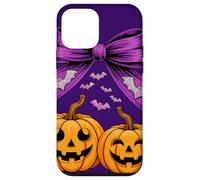 Spooky Cute Halloween Pumpkin Bow Bats Graphic Custodia per iPhone 12 mini