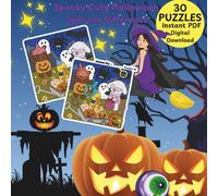 Spooky Cute Halloween Spot the Difference: 30 Hand-Drawn Colored Puzzles for Kids Ages 4-8 | Fun Halloween Activity Book