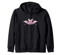 Spooky Cute Pastel Bat - Kawaii Gothic Style Felpa con Cappuccio