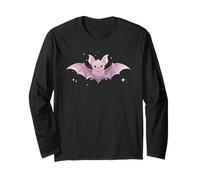 Spooky Cute Pastel Bat - Kawaii Gothic Style Maglia a Manica